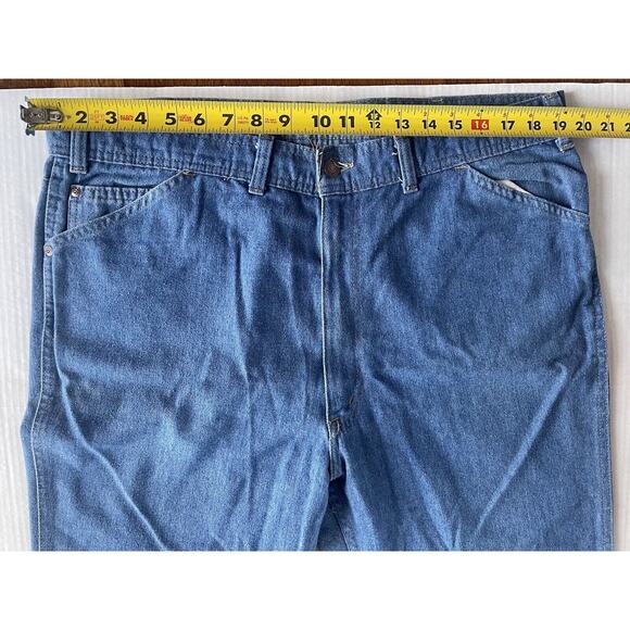 70s Vintage Levis With A Skosh More Room Mens Orange tab 40x35 Made in USA - Picture 10 of 10
